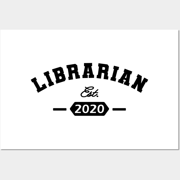 Librarian est. 2020 Wall Art by KC Happy Shop